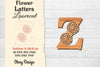 Flower Letters Laser Cut SVG Bundle