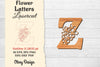 Flower Letters Laser Cut File SVG Bundle