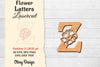 Flower Letters Laser Cut File SVG Bundle