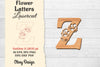 Flower Letters Laser Cut SVG Bundle