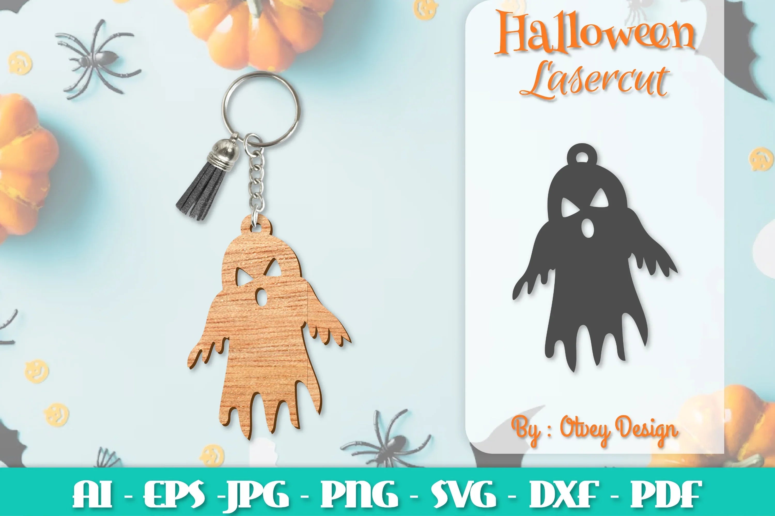 Keychain Halloween Lasercut SVG Bundle 250 - CraftNest - Digital Crafting and Art