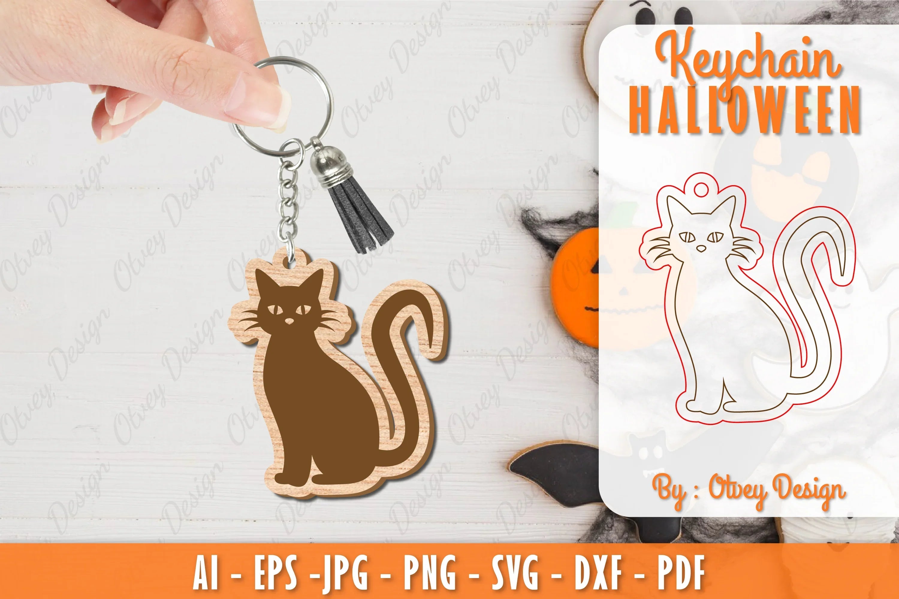 Keychain Halloween Lasercut SVG Bundle 19 - CraftNest - Digital Crafting and Art