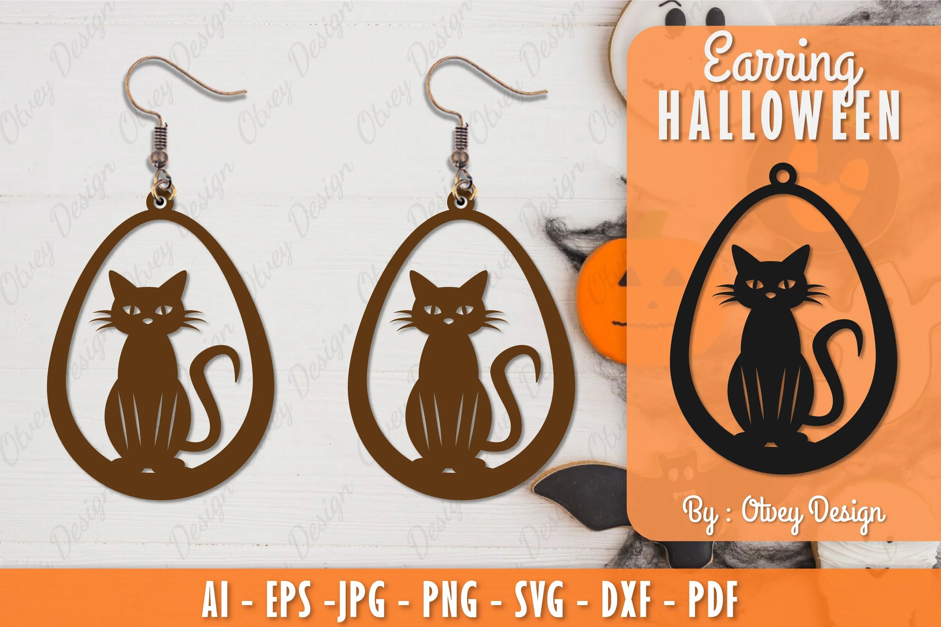 Earring Halloween Lasercut SVG Bundle 107 - CraftNest - Digital Crafting and Art
