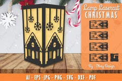 Christmas Lamp Lasercut SVG Bundle 20 - CraftNest - Digital Crafting and Art