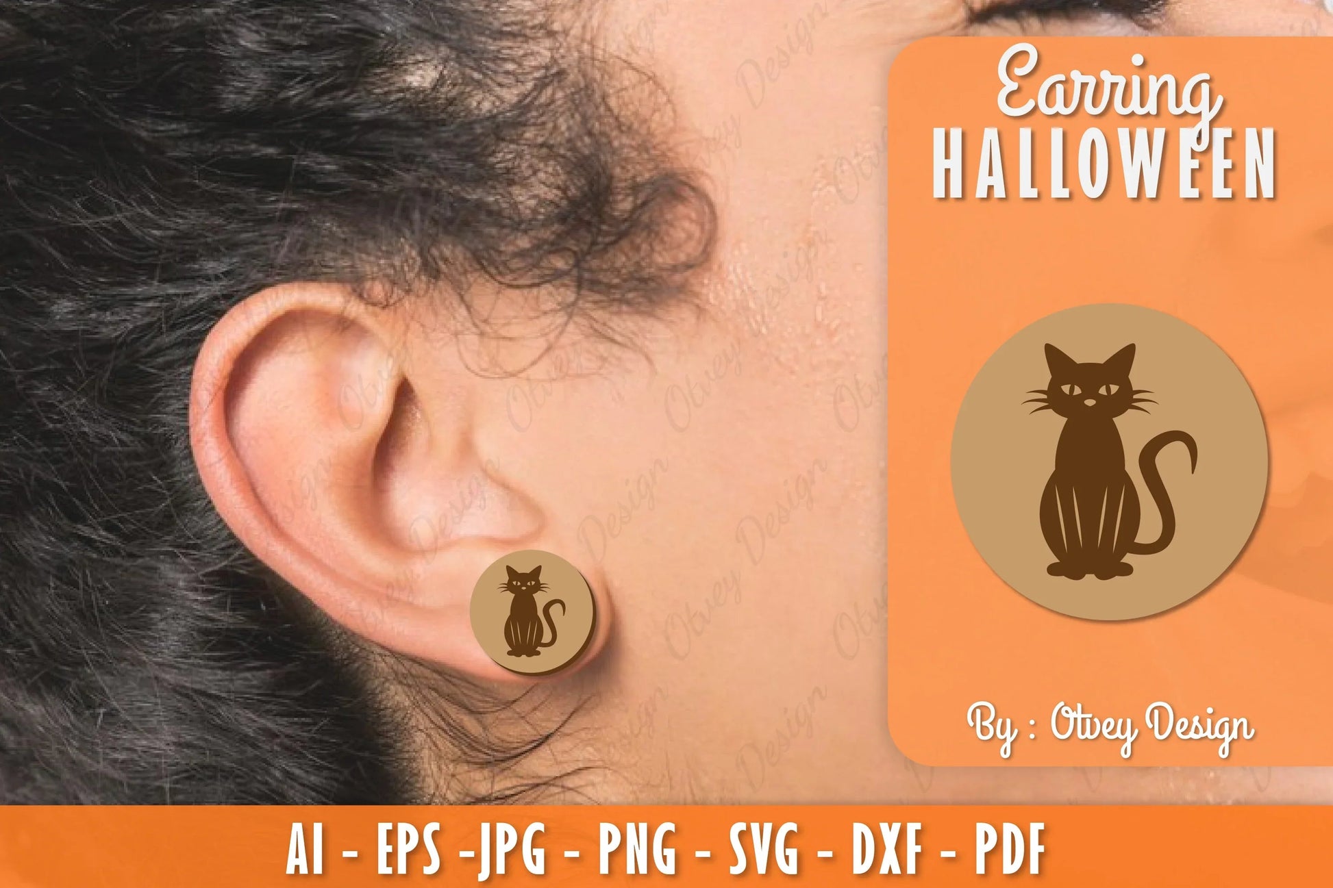 Earring Halloween Lasercut SVG Bundle 79 - CraftNest - Digital Crafting and Art