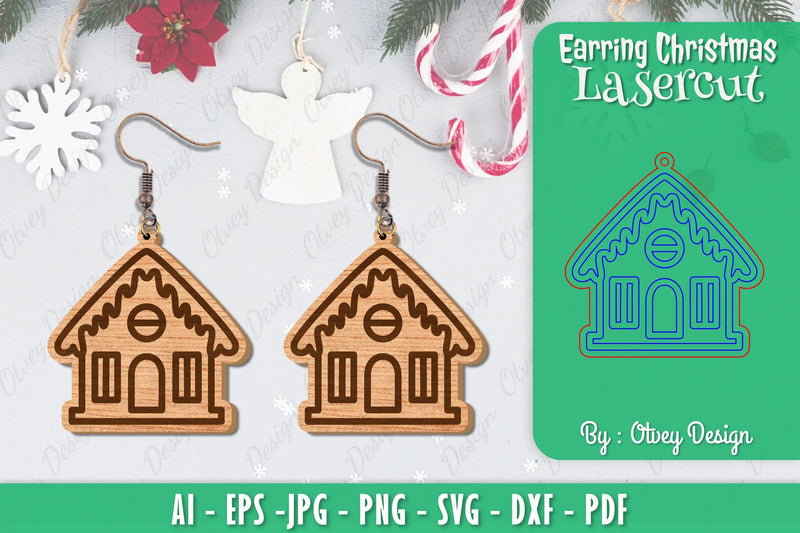 Christmas Earrings SVG Bundle - CraftNest - Digital Crafting and Art