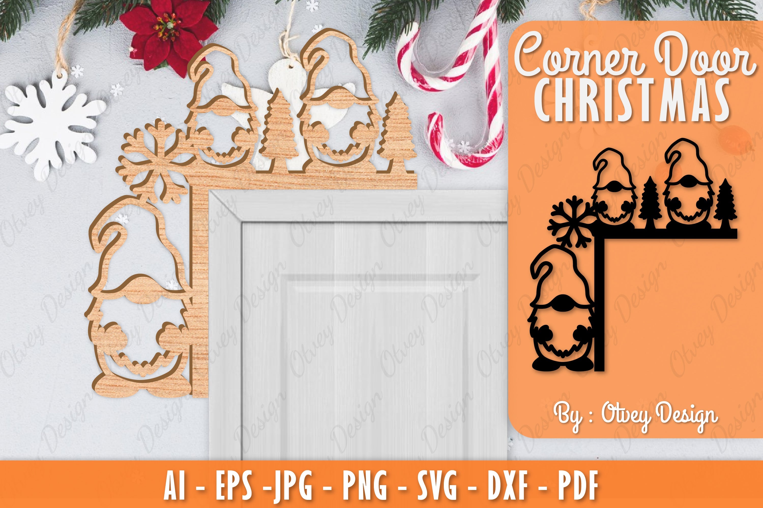 Christmas Corner Door SVG Bundle 20 - CraftNest - Digital Crafting and Art