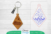 Keychain Sunset Mountain Lasercut SVG Bundle