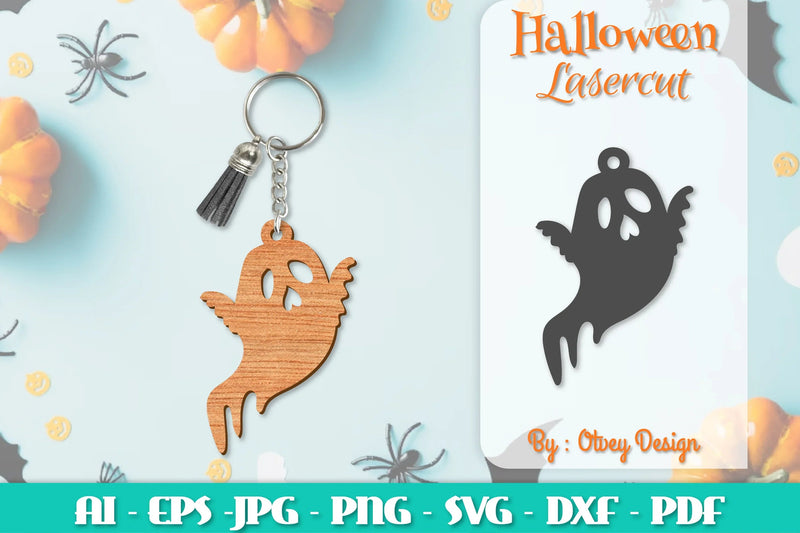 Halloween Keychain Lasercut SVG Bundle 311 - CraftNest - Digital Crafting and Art