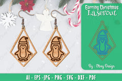 Christmas Earrings SVG Bundle 38 - CraftNest - Digital Crafting and Art