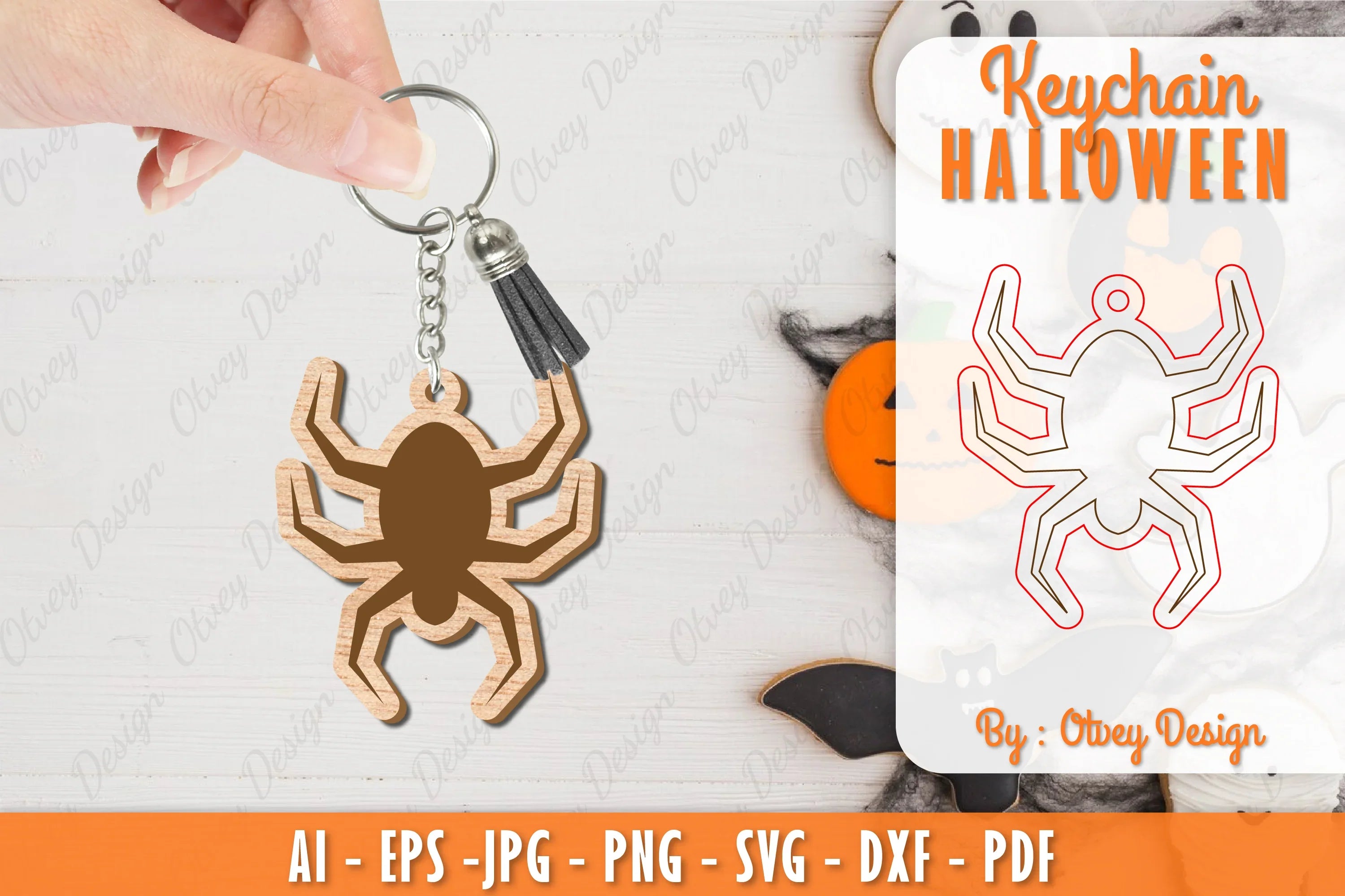 Keychain Halloween Lasercut SVG Bundle 21 - CraftNest - Digital Crafting and Art