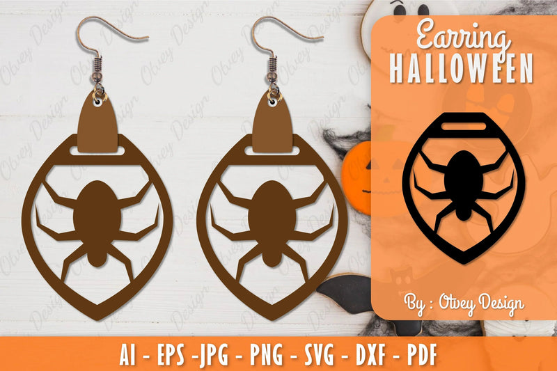 Earring Halloween Lasercut SVG Bundle 282 - CraftNest - Digital Crafting and Art