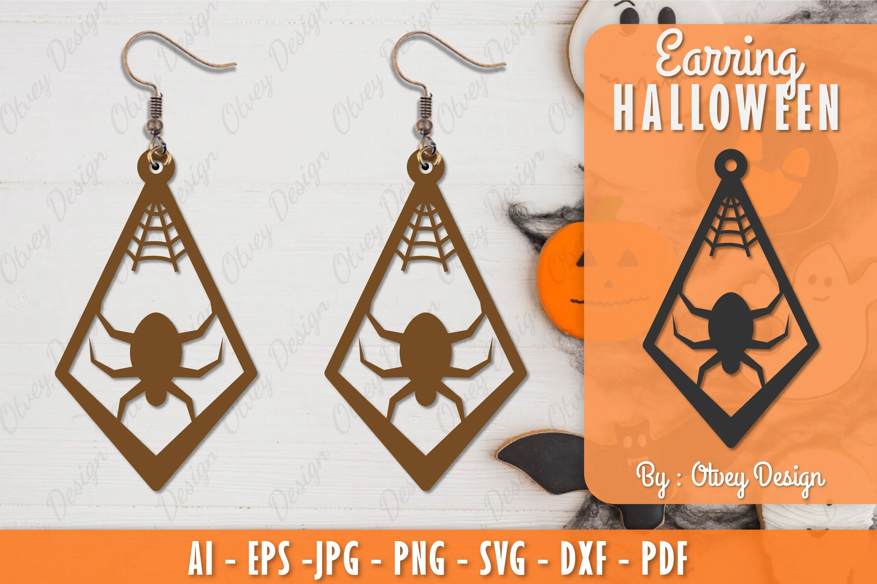 Earring Halloween Lasercut SVG Bundle 137 - CraftNest - Digital Crafting and Art