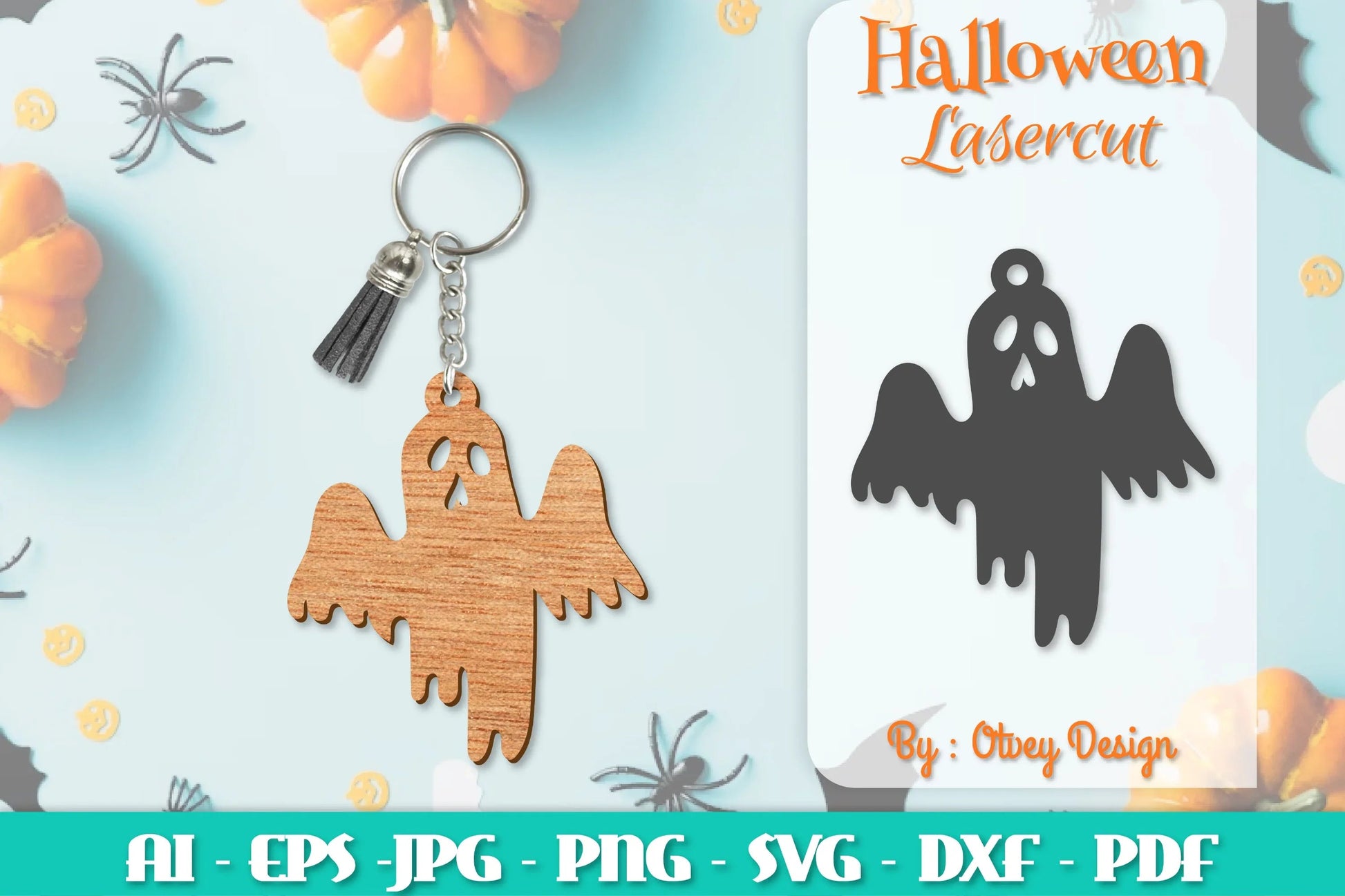 Halloween Keychain Lasercut SVG Bundle 312 - CraftNest - Digital Crafting and Art