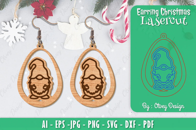 Christmas Earrings SVG Bundle 99 - CraftNest - Digital Crafting and Art