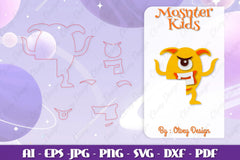 Monster Kids Corner Door Lasercut SVG Bundle 2 - CraftNest - Digital Crafting and Art