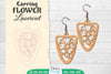 Earring Flower Lasercut SVG Bundle