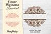 Flower Welcome Slip Lasercut SVG Bundle