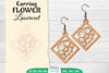 Earring Flower Lasercut SVG Bundle