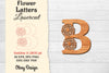 Flower Letters Laser Cut SVG Bundle