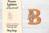 Flower Letters Laser Cut File SVG Bundle