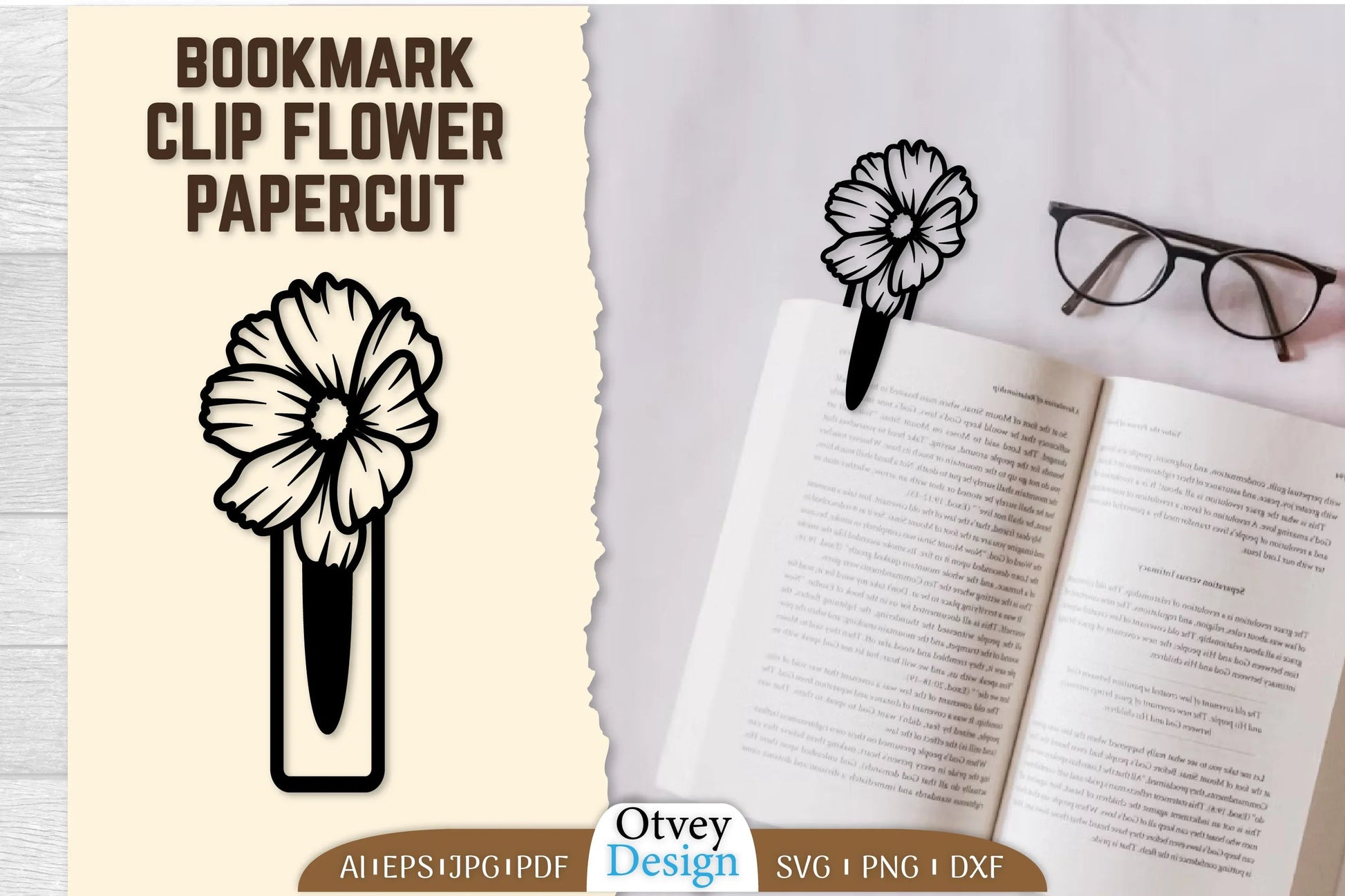 Clip Bookmark Flower SVG Bundle 2 - CraftNest - Digital Crafting and Art