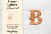 Flower Letters Laser Cut File SVG Bundle