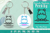 Animals Peeking Keychain SVG Bundle