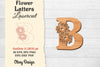 Flower Letters Laser Cut File SVG Bundle