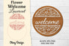 Flower Welcome Lasercut SVG Bundle