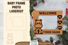 Baby Newborn Photo Frame SVG Bundle 2 - CraftNest - Digital Crafting and Art