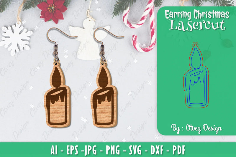 Christmas Earrings SVG Bundle - CraftNest - Digital Crafting and Art