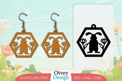 Earring Rabbit Lasercut SVG Bundle 74 - CraftNest - Digital Crafting and Art