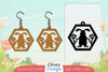 Earring Rabbit Lasercut SVG Bundle