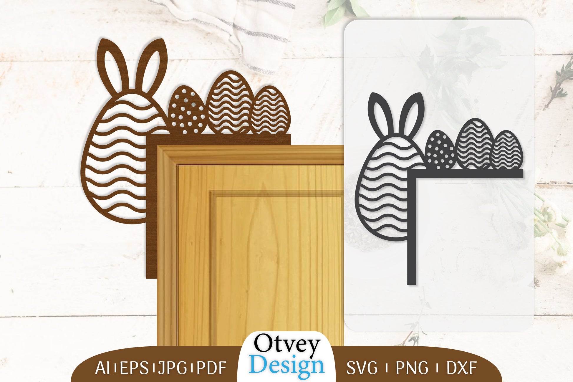 Door Corner Happy Easter Egg Lasercut SVG Bundle 3 - CraftNest - Digital Crafting and Art
