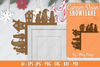 Snowman Door Corner Lasercut SVG Bundle