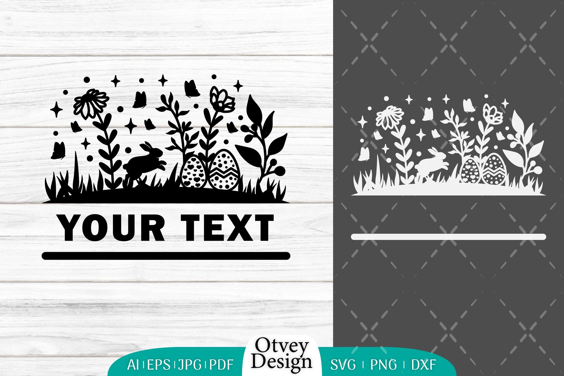 Easter Bunny Garden Scene SVG Bundle 10 - CraftNest - Digital Crafting and Art