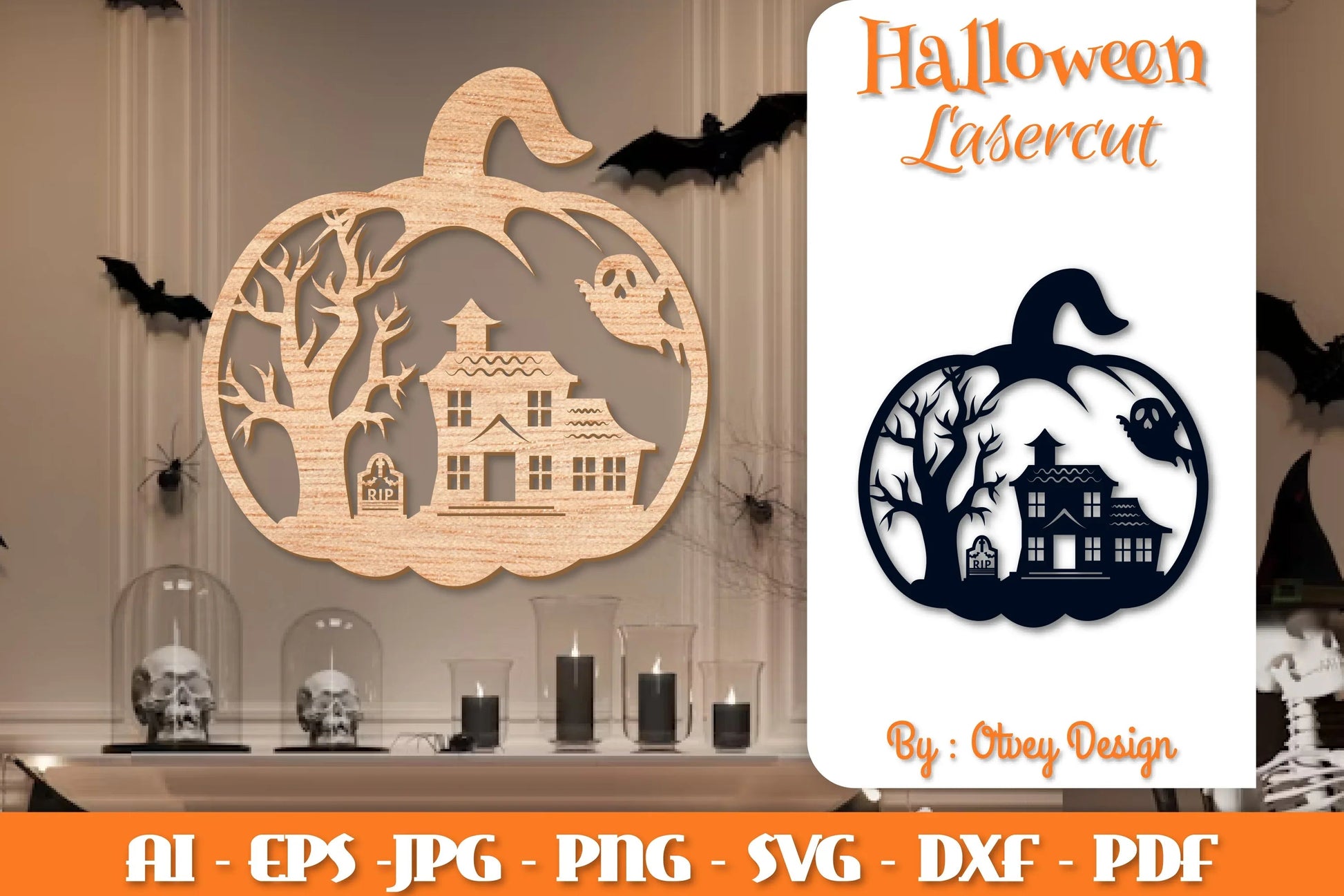 Halloween Pumpkins Lasercut SVG Bundle - CraftNest - Digital Crafting and Art