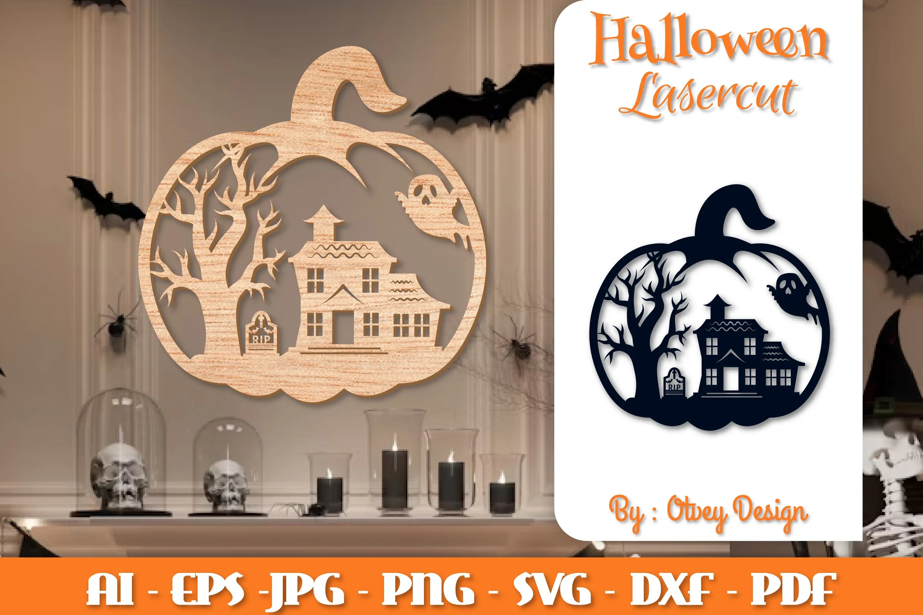 Halloween Pumpkins Lasercut SVG Bundle - CraftNest - Digital Crafting and Art