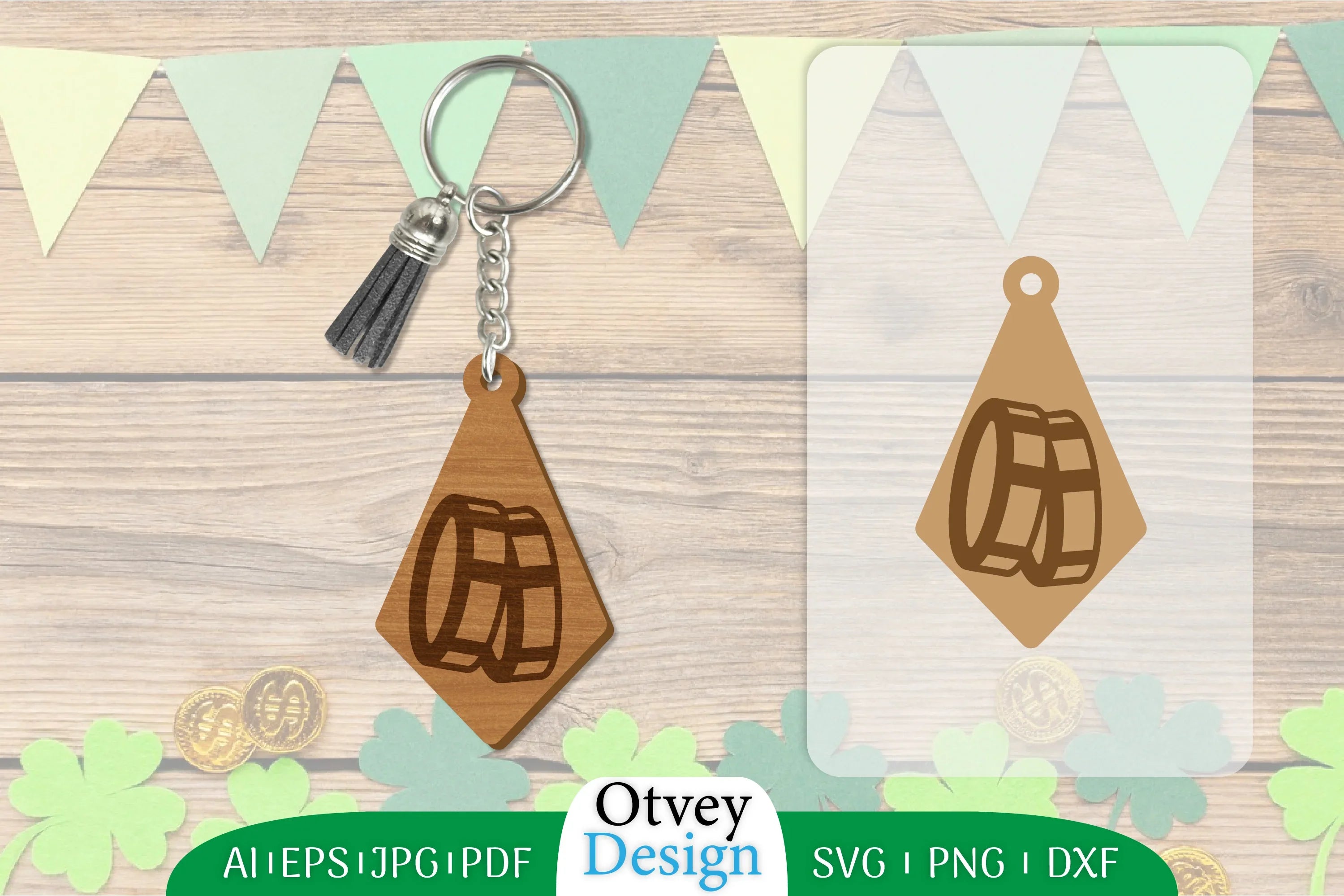 St Patrick's Day Keychain SVG Bundle 73 - CraftNest - Digital Crafting and Art