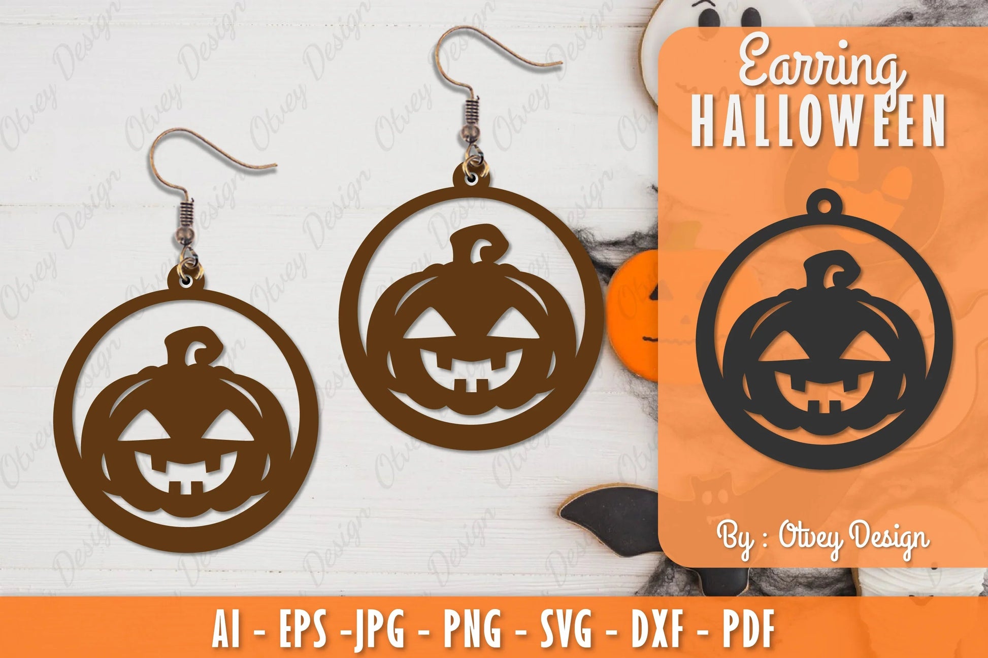 Earring Halloween Lasercut SVG Bundle 186 - CraftNest - Digital Crafting and Art