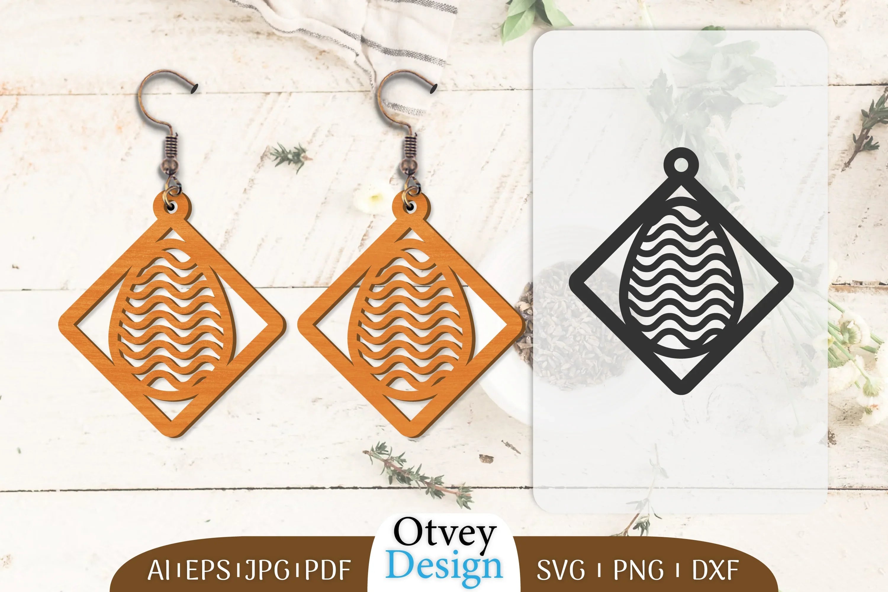 Happy Easter Egg Earring Lasercut SVG Bundle 17 - CraftNest - Digital Crafting and Art