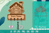 Christmas Family Keychain Home Key Holder SVG Bundle
