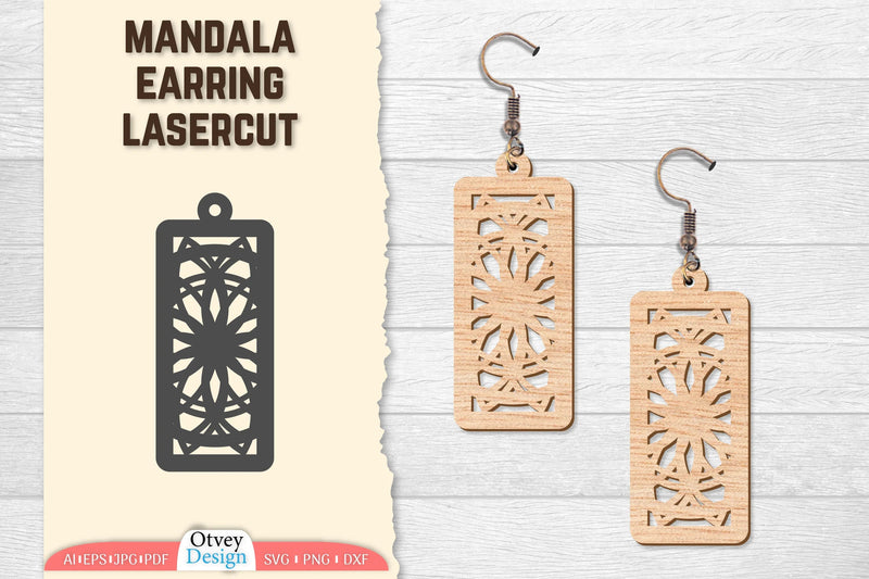 Earring Mandala Lasercut SVG Bundle 33 - CraftNest - Digital Crafting and Art