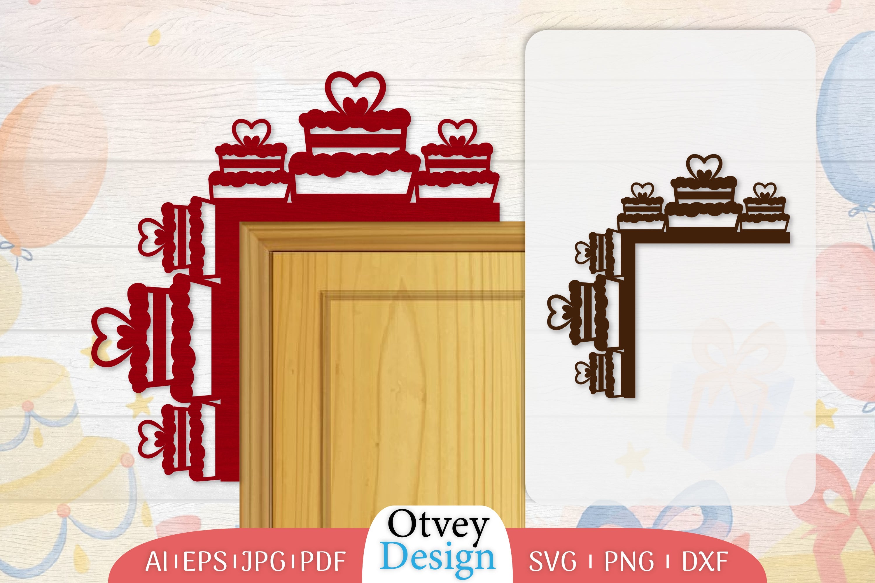 Door Corner Valentine Lasercut SVG Bundle 4 - CraftNest - Digital Crafting and Art