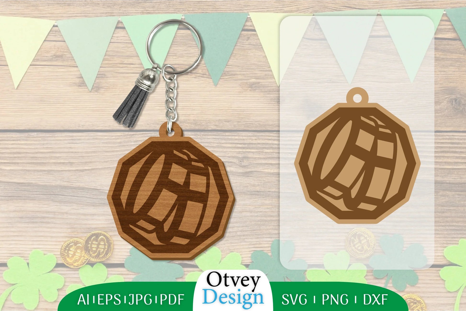 St Patrick's Day Keychain SVG Bundle 97 - CraftNest - Digital Crafting and Art