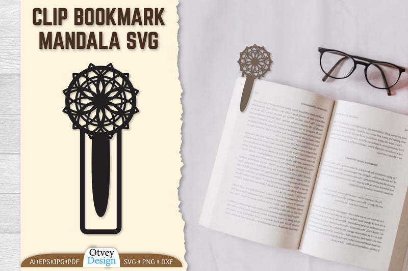 Clip Bookmark Mandala SVG Bundle 1 - CraftNest - Digital Crafting and Art