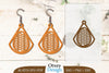 Happy Easter Egg Earring Lasercut SVG Bundle