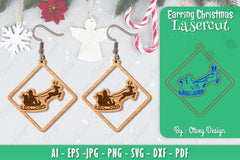 Christmas Earrings SVG Bundle 11 - CraftNest - Digital Crafting and Art