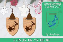 Christmas Earrings SVG Bundle 161 - CraftNest - Digital Crafting and Art